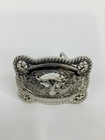 Longhorn Silver Belt Buckle W2 5    X L2 0    Swivel 1  5   