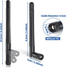2-pack Rp-sma Antenna For Wifi 2 4ghz 5ghz Wireless Router Or Card Female Pin