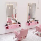 Lockale Wall Mount Hair Styling Station Barber Beauty Spa Salon Equipment  pink 
