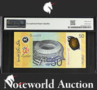Malaysia 50 Ringgit 1998 P 45 Commemorative Polymer Unc Pmg 67 Epq