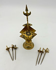Vintage Mcm Toledo Spain Brass Cocktail Picks   Dinner Bell Combo
