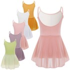 Kids Girls Ballet Dance Leotard Lyrical Dress Sleeveless Gymnastics Leotard