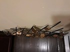 Vintage Mid Century Modern Abstract Metal Wall Hanging Art