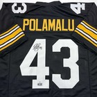 Autographed signed Troy Polamalu Pittsburgh Retro Black Football Jersey Jsa Coa