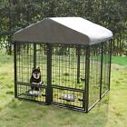 4 6x4 6 Ft Dog Kennel Outdoor Dog Cage Heavy Duty Playpen Steel Dog Indoor Fence