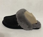 New Ugg Scuffette Ii Sparkle Slippers Shoes Black Sz 6