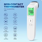 No Touch Digital Thermometer Forehead Baby Adults Fever Alarm Silent Mode 2 In 1