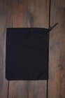 10 x12  Cotton Single Drawstring Muslin Bags  black Color 
