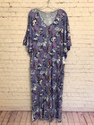  new  N Natori Med Zen Garden Kimono Style Lounger Nightgown