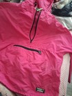 Vintage L l bean Women   s Pink Hooded Anorak Pullover