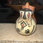Precolumbian Design Clay Pottery South America Indigenous Chilean Bird Vessel