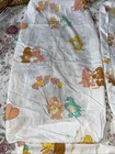 Vtg 2 Bassinet Fitted Sheet   1 36   x40    Coverlet Care Bear Baby Bedding 1980s