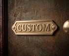  custom  Brass Door Sign Personalized Name Plate Vintage Victorian Style Plaque