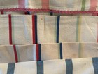 Vtg Lot Of 6 Kitchen Dish Towels Cannon Stripes Red Blue Yellow Farmhouse