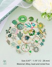 30pcs Mixed Enamel Charms Pendants For Jewelry Making Bulk Lot Necklace Earrings