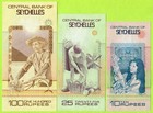 Seychelles 10 25 100 Rupees Nd 1983  P28 P29 P31 Unc