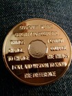 39 Year Aa Gold silver Bi-plated Alcoholics Anonymous Chip Coin Medallion Xxxix