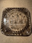 Vintage Disneyland Glass Ashtray Collectible