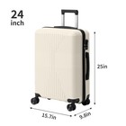 Off-white Pp Trolley Suitcase Set 16 20 24 28in  Non-tsa Lock  4-in-1