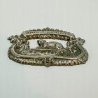 Vtg Antique Casket Coffin Plaque Our Darling W  Lamb Funeral Cemetery Macabre