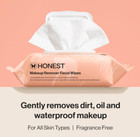 Honest Beauty Fragrance Free Cleansing Makeup Remover Facial Wipes   30 Count
