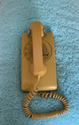 Vintage Antique Bell System Harvest Gold Rotary  Wall Telephone 554 Bmp - Hbn