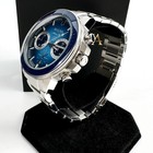 Bulova Marine Star 96b380 Chronograph Blue Dial Stainless Steel Men s Watch 45mm
