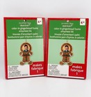 Two Creatology Christmas Color-in Gingerbread Frame Ornament Craft Kit Two New