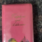 Vintage Pink Mod Girl Retro Phone And Address Book Unused 