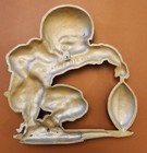 Vintage Homco Usa Football Player  12 Wall Hanging Metal Sport Decor 8 5  Tall