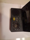 Vintage Rca Rp-1224 World Time Am fm Travel Clock Radio  Black  As-is parts 
