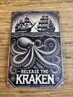Kraken Spiced Rum Metal Tin Sign 12  X 8  Vintage Style Tiki Bar Home Decor New