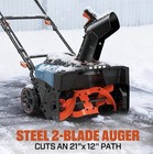 2x2 5 0 Senix 21 Cordless Snow Blower 33 Ft New Product Open Box
