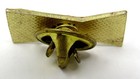 Budweiser Beer Pin Red Logo Bow Tie Lapel Hat Red White Classic Gold Metal  259