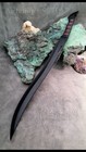 Awesome Custom Handmade Carbon Steel 30  Inches Hunting Machete With Sheath