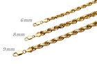 14k Gilding Solid Gold Rope Chain Necklace Bracelet 1mm-10mm Men Women Sz 7 -30 