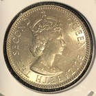 1970 Mauritius 1 4 Quarter Rupee World Coin Bu Uncirculated 