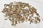 15 5 Lbs Dirty Scrap Silver Electrical Contacts On Copper   Brass