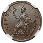 1723 Wood s Hibernia Halfpenny  Martin 4 46-gd 2  Ngc Ms64bn