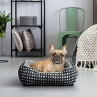 Cuddler Small Dog Or Cat Bed Black 19     15 