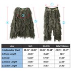 Slsy Ghillie Suit 3d Camouflage Hunting Suitable For Adults youth  s m l xl xxl 