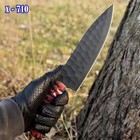 12    Carbon Steel Chef Kitchen Knife Wood Handle Full Tang