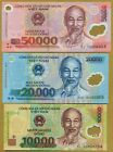 Vietnam Full Set Of 7 Notes 10 000 To 500 000 Dong Polymer Issue  100  Unc