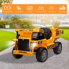 12v Ride On Dump Truck With Remote Control Music Electric Car Gift For Kids 