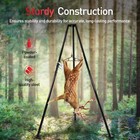 Outdoor Deer Hoist Tripod 500lb Gambrel Winch Lift System For Hunting Field Use