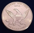 Seated Liberty 1 Oz  999 Fine Pure Copper Round Bu Vintage Coin Design  video 