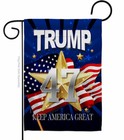 Trump 46 Keep America Great Garden Flag Americana Political Gift Yard Banner