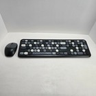 Wireless Keyboard And Mouse Combo Mopii Black White And Gray Usb Style