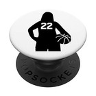Number 22   22   Basketball Gifts For Girls  Women  Teens Popsockets Standard