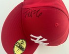 Fred Durst Limp Bizkit Signed Red Ny Yankees Hat W exact Proof   Beckett Bas Coa